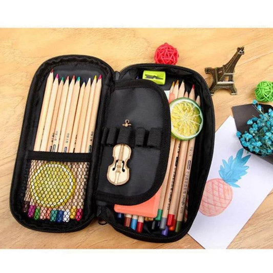 Durable Cotton Pencil Case Three Layer Large Capacity Kids - ToylandEU