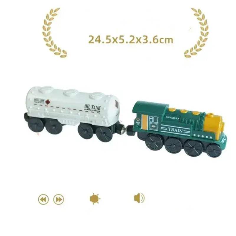 Durable Diecast Locomotive Train Set For Wooden Tracks - ToylandEU