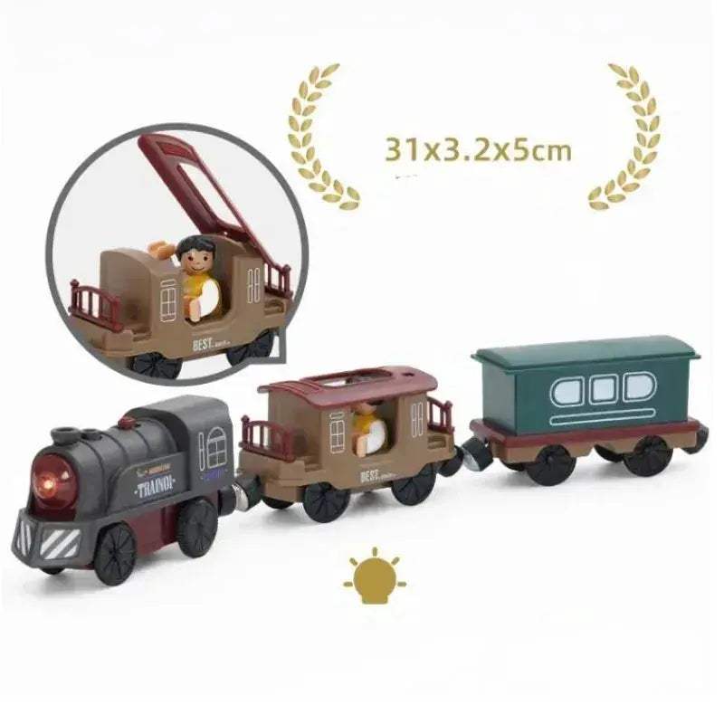 Durable Diecast Locomotive Train Set For Wooden Tracks - ToylandEU
