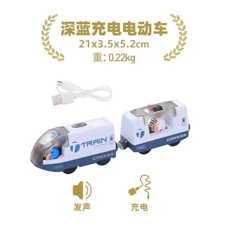 Durable Diecast Locomotive Train Set For Wooden Tracks - ToylandEU