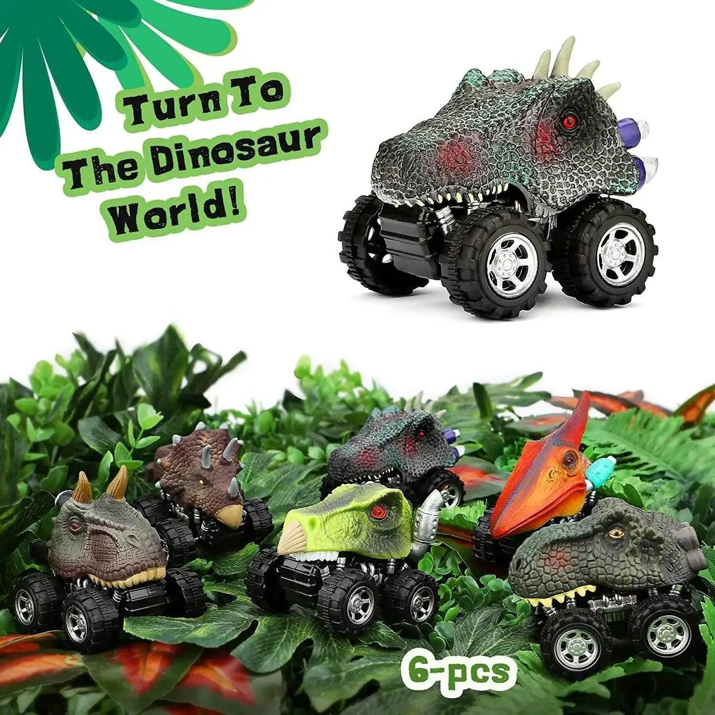  Durable Dinosaur Cars Pull Back Cars 2x Toyland EU -  ToylandEU™