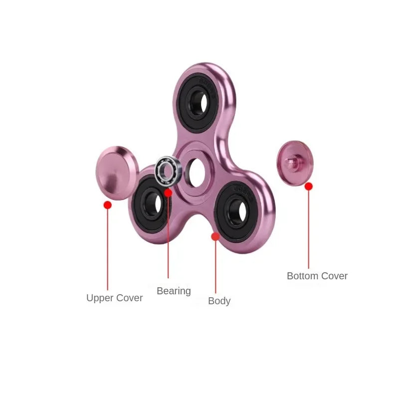 Durable Fidget Spinner Alloy Metal Construction With Smooth Spin For Kids And Adults - ToylandEU