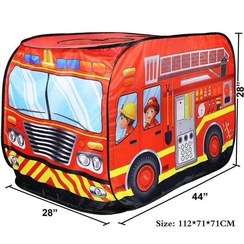  Durable Fire Truck Theme Foldable Play Tent Toyland EU -  ToylandEU™