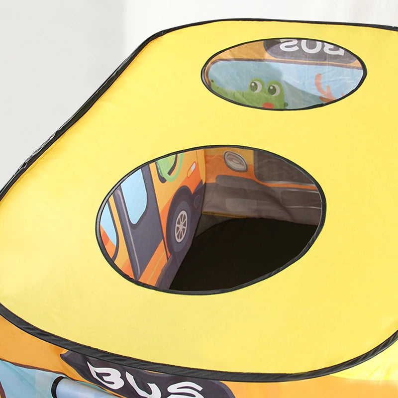 Durable Foldable Kids Play Tent Car Themed Ocean Ball Pool For Ages 3 To 6 Indoor Outdoor Use - ToylandEU