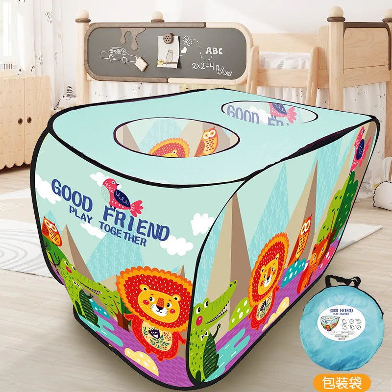 Durable Foldable Kids Play Tent Car Themed Ocean Ball Pool For Ages 3 To 6 Indoor Outdoor Use - ToylandEU