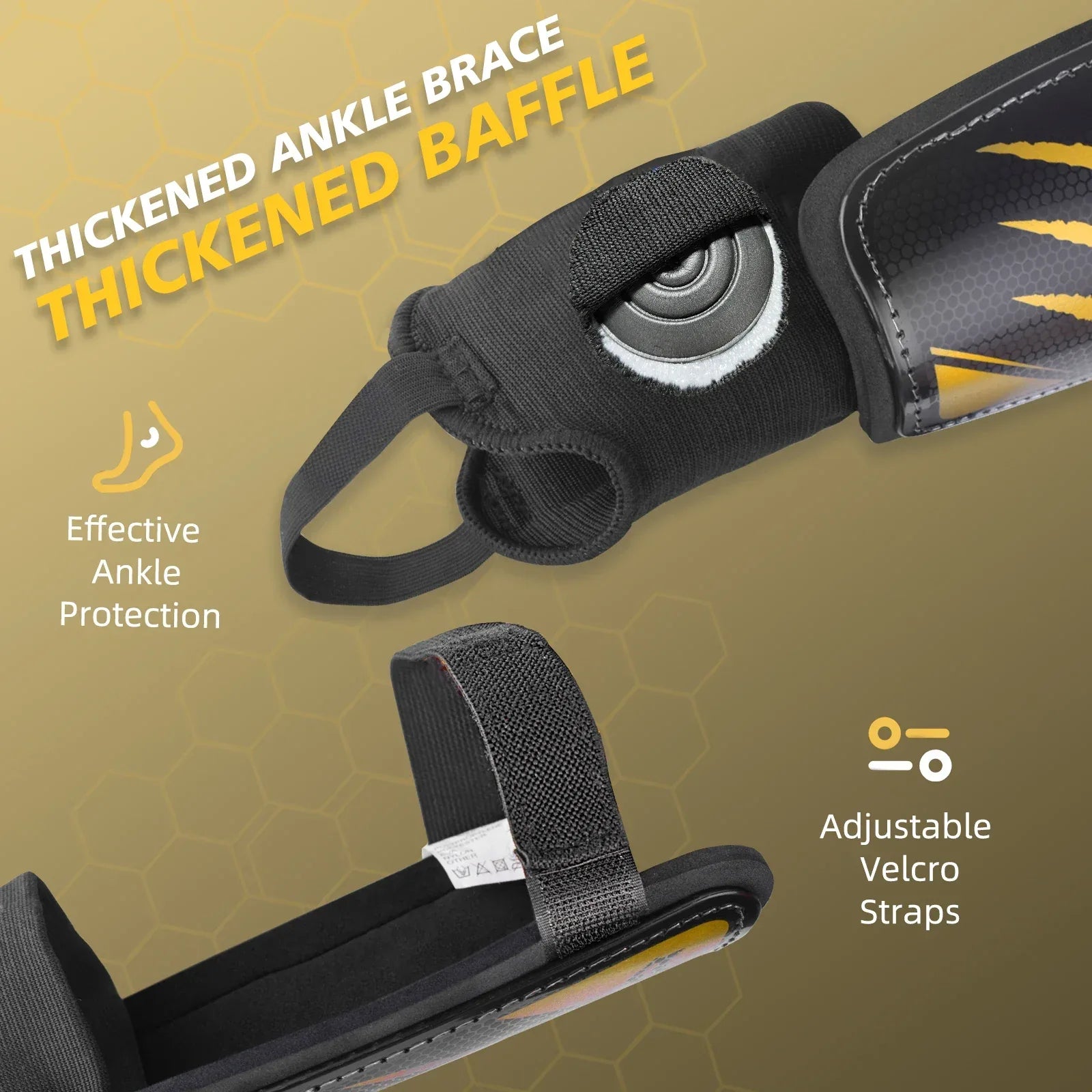 Durable Football Shin Guards For Kids With Double Straps - ToylandEU