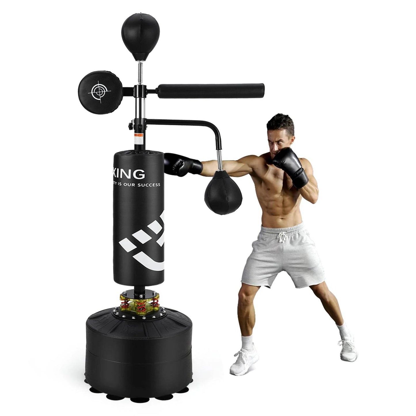 Durable Freestanding Punching Bag Adjustable Height At Home - ToylandEU