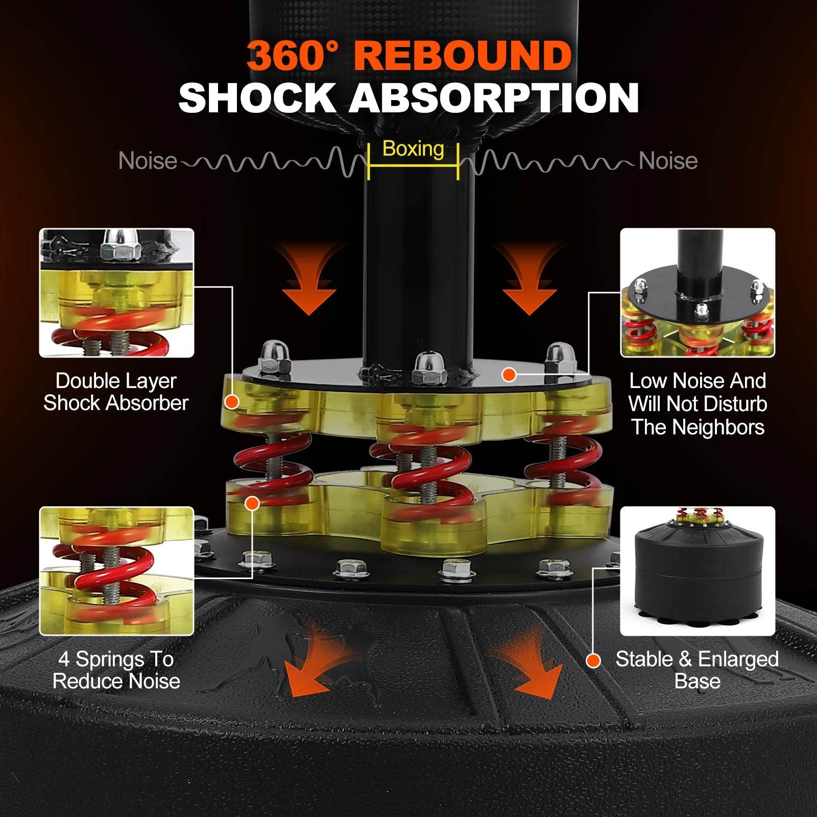 Durable Freestanding Punching Bag Adjustable Height At Home - ToylandEU