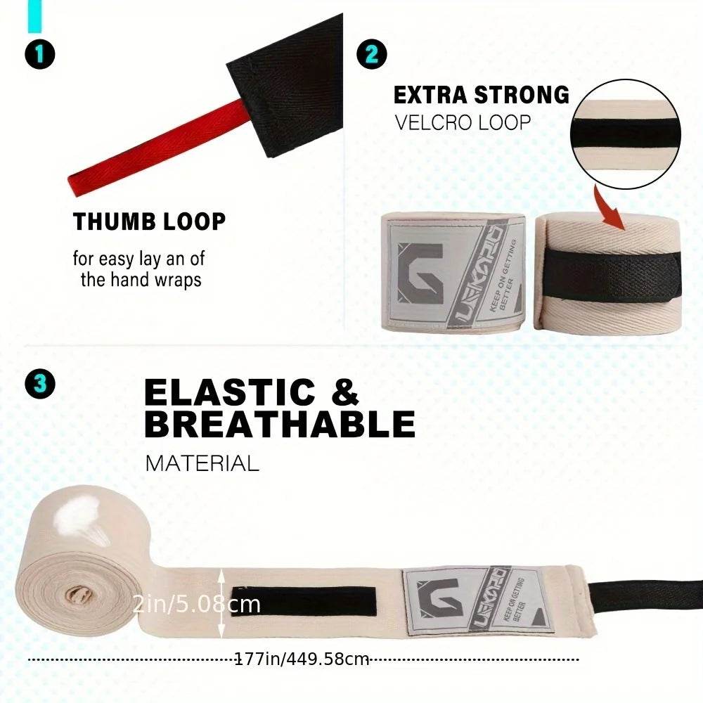 Durable Hand Wraps Muay Thai Ready Unisex Combat Sports - ToylandEU