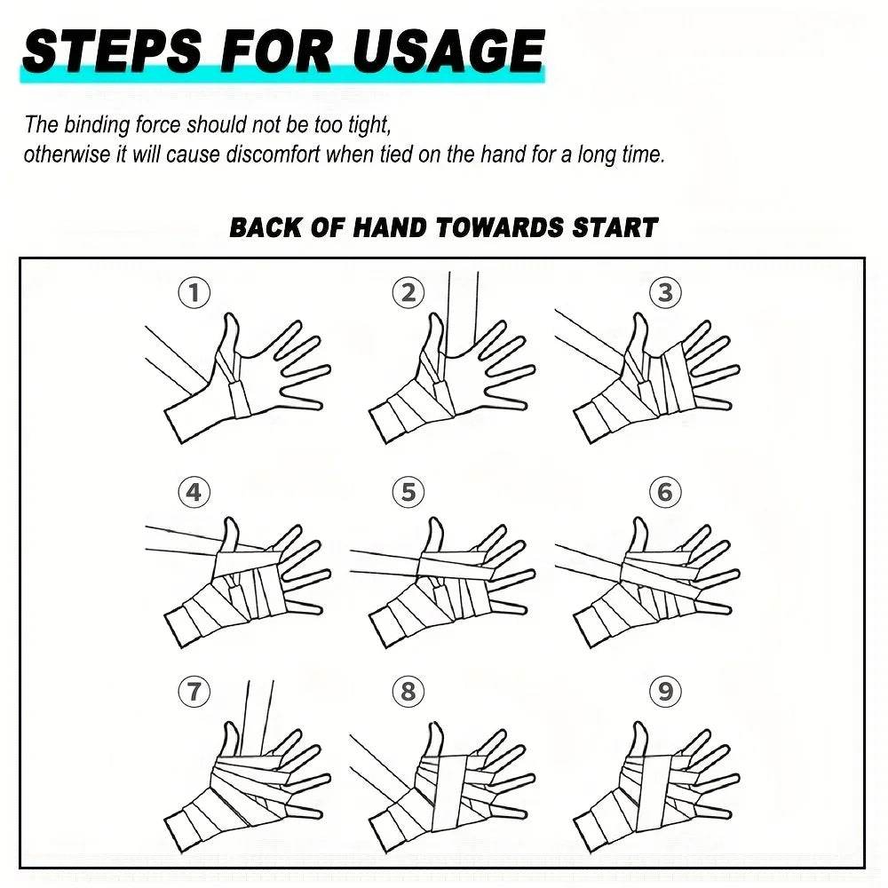 Durable Hand Wraps Muay Thai Ready Unisex Combat Sports - ToylandEU