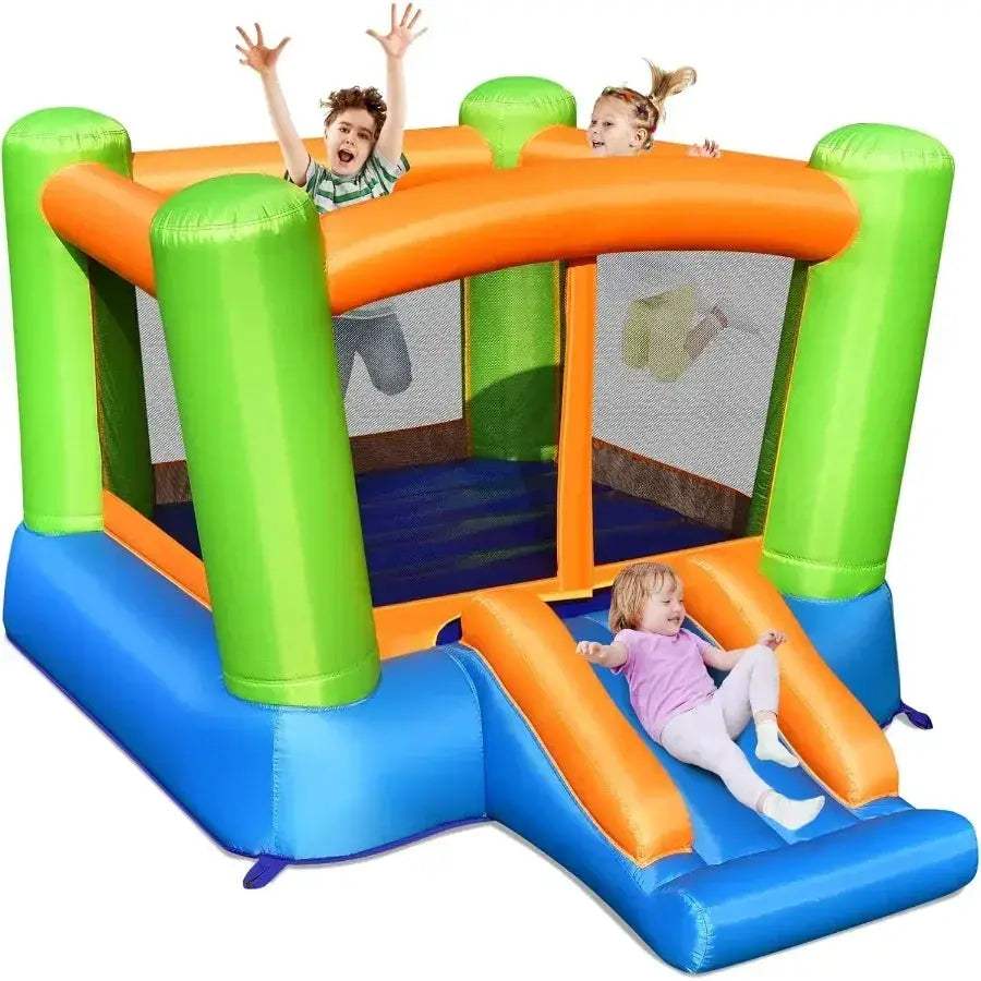 Durable Inflatable Bounce House With Slide Ball Pool - ToylandEU