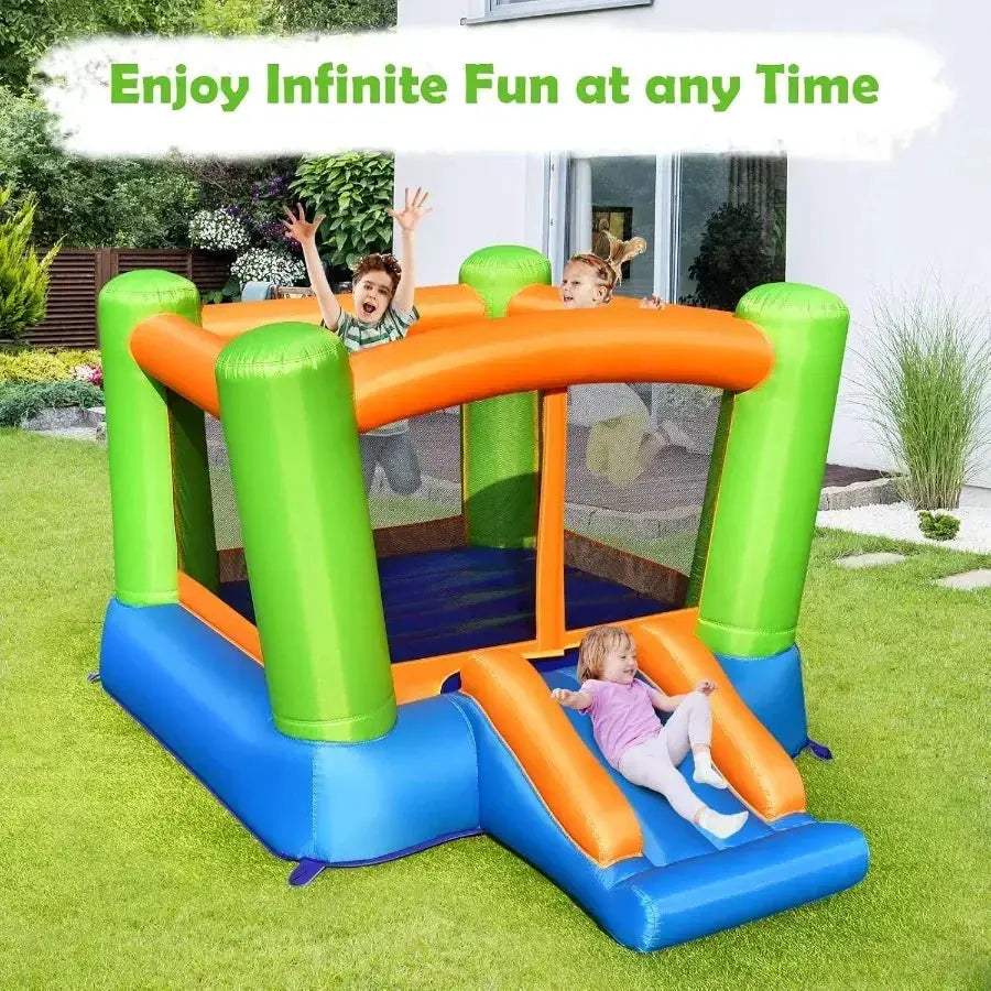 Durable Inflatable Bounce House With Slide Ball Pool - ToylandEU