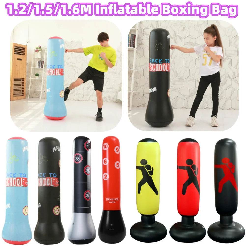 Durable Inflatable Boxing Bag Standing Sandbag For Home Gym - ToylandEU