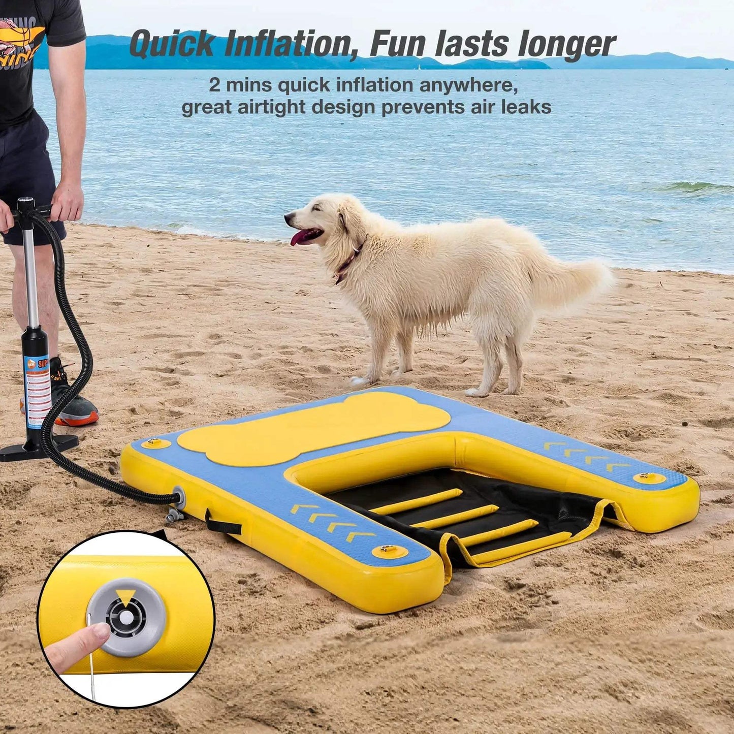  Inflatable Floating Dock Mattress For Boats Durable PVC -  ToylandEU™