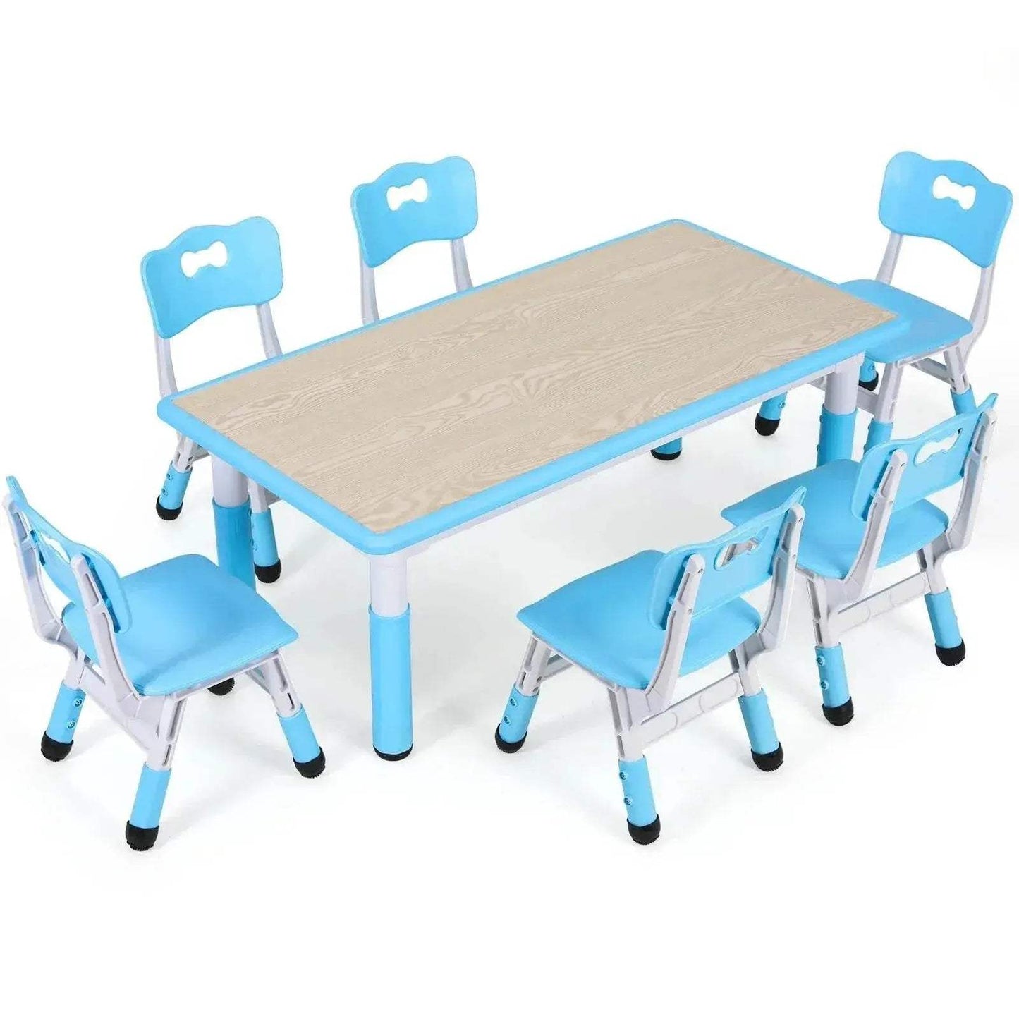Durable Kids Activity Table Set with Height Adjustable Feature for Creative Play and Learning Ages 2 to 10 - ToylandEU