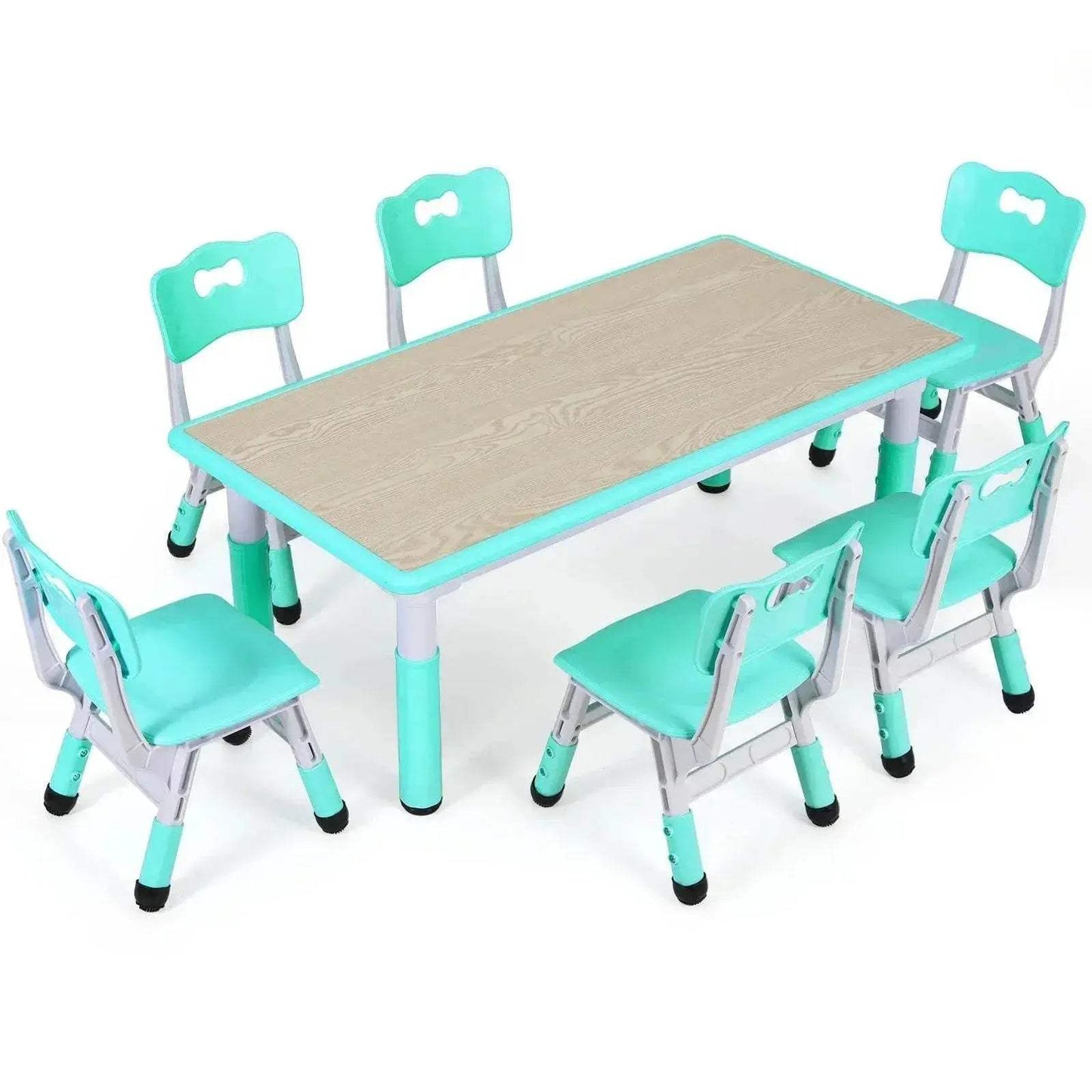 Durable Kids Activity Table Set with Height Adjustable Feature for Creative Play and Learning Ages 2 to 10 - ToylandEU