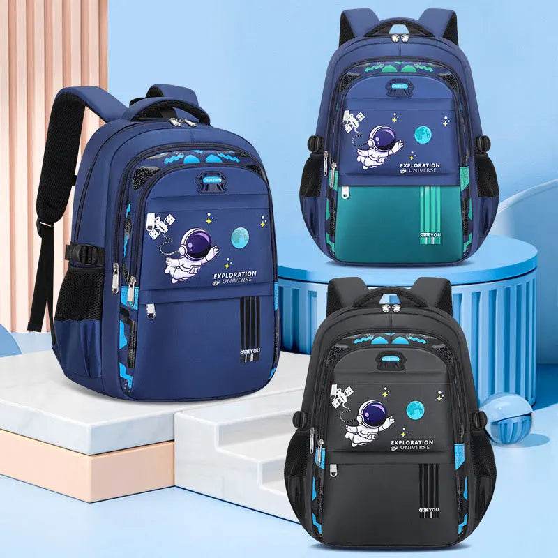 Durable Kids Backpack Astronaut Theme Waterproof Space Explorer For Boys Aged 7 To 13 - ToylandEU