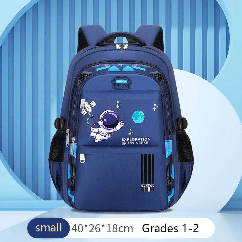Durable Kids Backpack Astronaut Theme Waterproof Space Explorer For Boys Aged 7 To 13 - ToylandEU