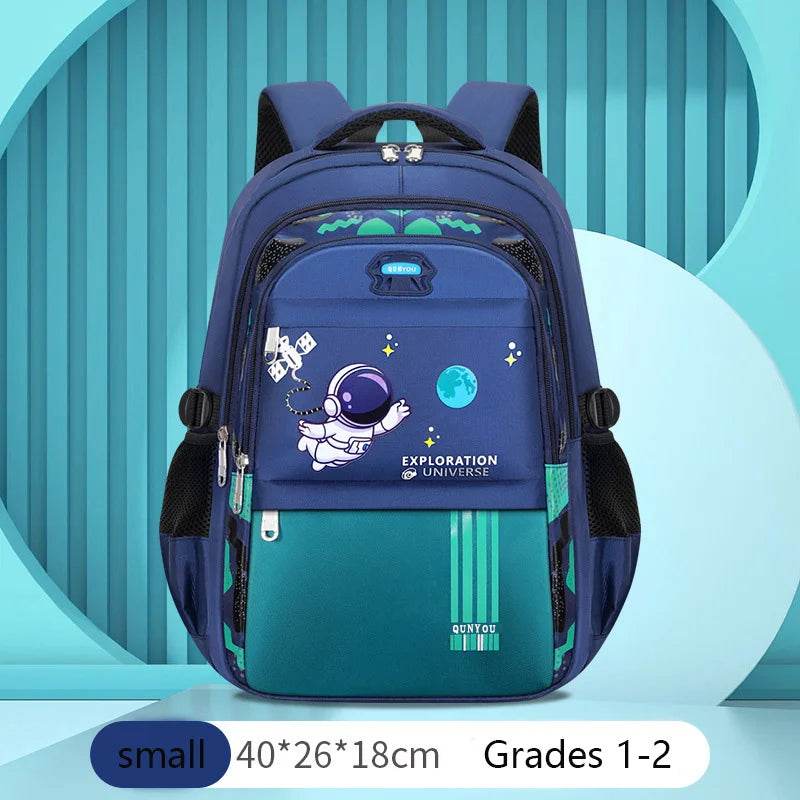 Durable Kids Backpack Astronaut Theme Waterproof Space Explorer For Boys Aged 7 To 13 - ToylandEU