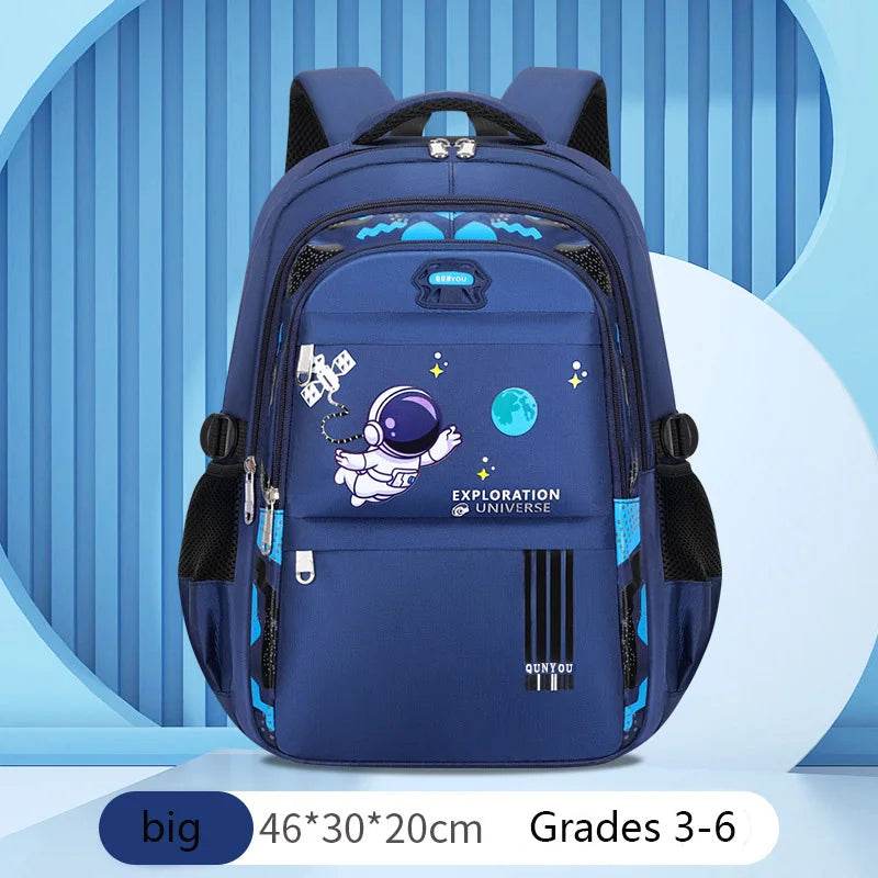 Durable Kids Backpack Astronaut Theme Waterproof Space Explorer For Boys Aged 7 To 13 - ToylandEU
