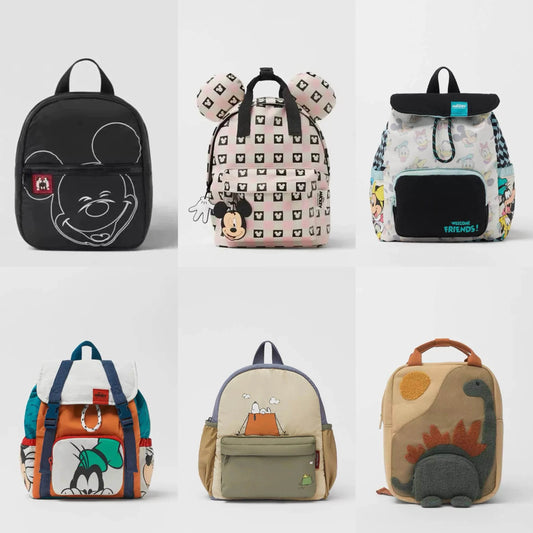 Durable Kids Backpack Cartoon Mickey Mouse Design With Two Shoulder Straps For Ages 4 To 6 Boys - ToylandEU