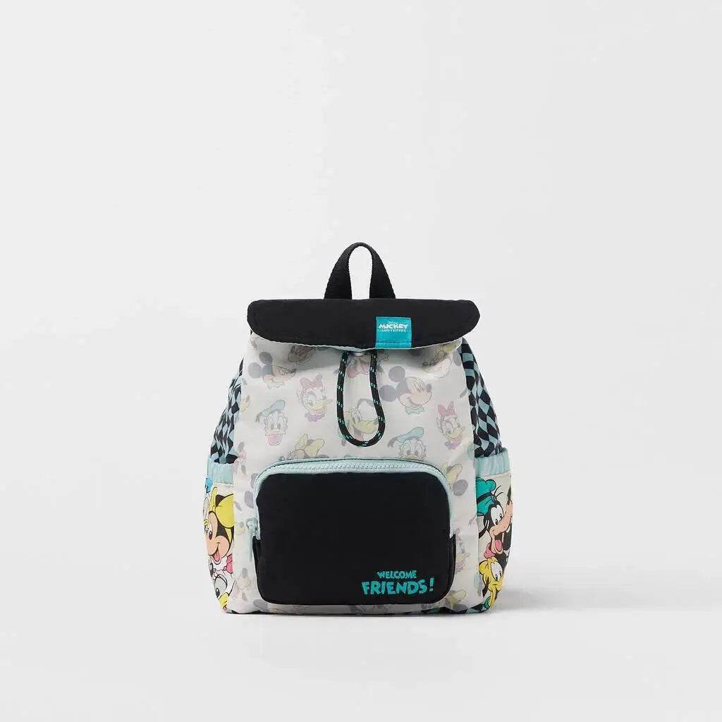 Durable Kids Backpack Cartoon Mickey Mouse Design With Two Shoulder Straps For Ages 4 To 6 Boys - ToylandEU