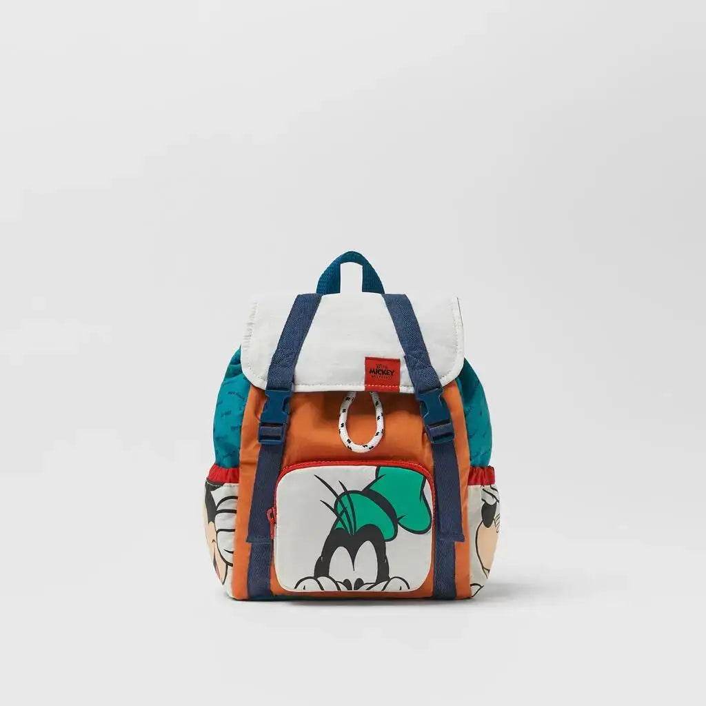 Durable Kids Backpack Cartoon Mickey Mouse Design With Two Shoulder Straps For Ages 4 To 6 Boys - ToylandEU