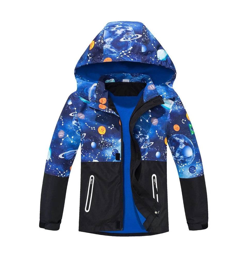 Durable Kids Jacket Waterproof Hooded Zip For Boys - ToylandEU