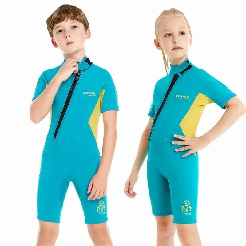 Durable Kids Neoprene Wetsuit 2mm Shorty for Surfing and Beach - ToylandEU