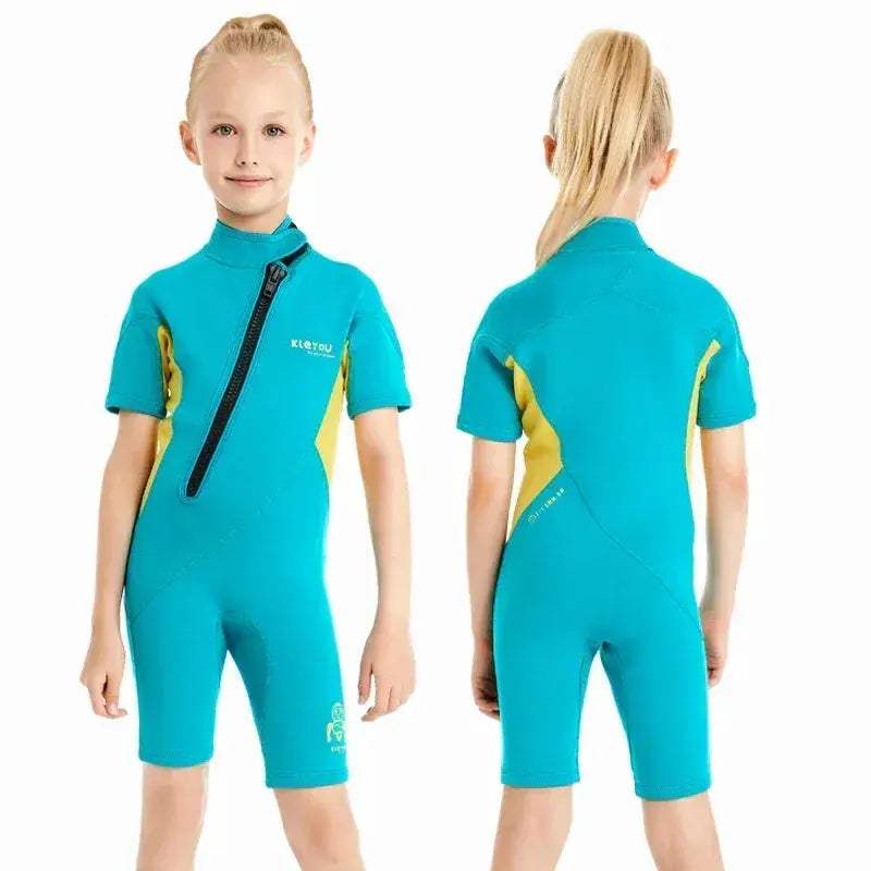 Durable Kids Neoprene Wetsuit 2mm Shorty for Surfing and Beach - ToylandEU