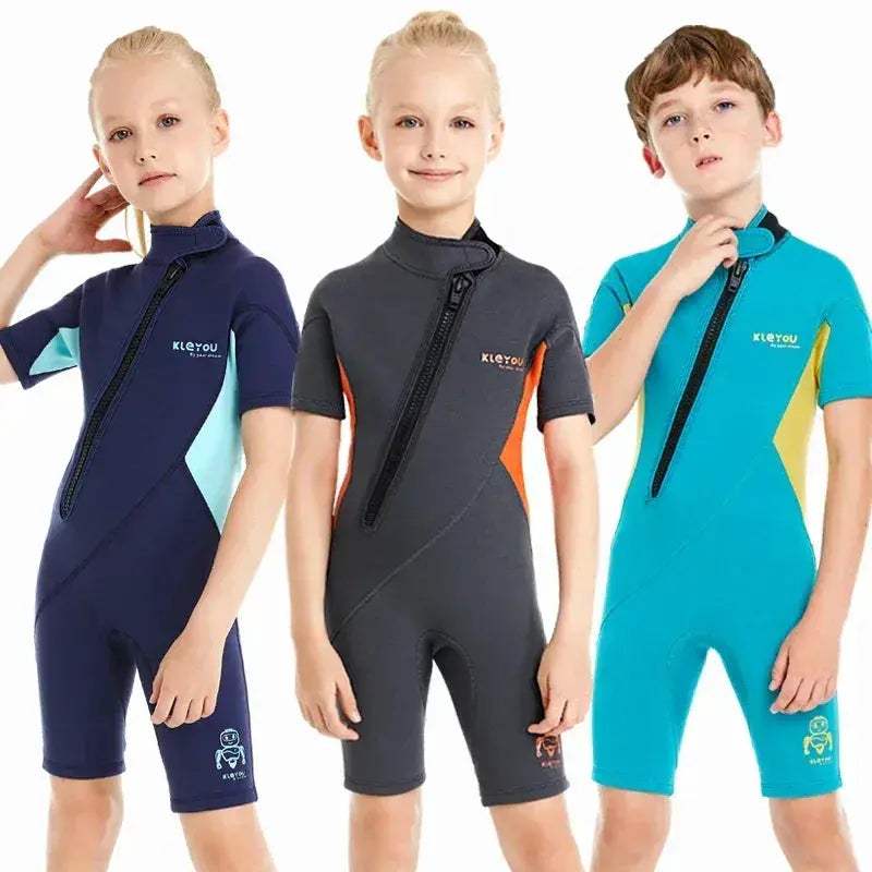 Durable Kids Neoprene Wetsuit 2mm Shorty for Surfing and Beach - ToylandEU