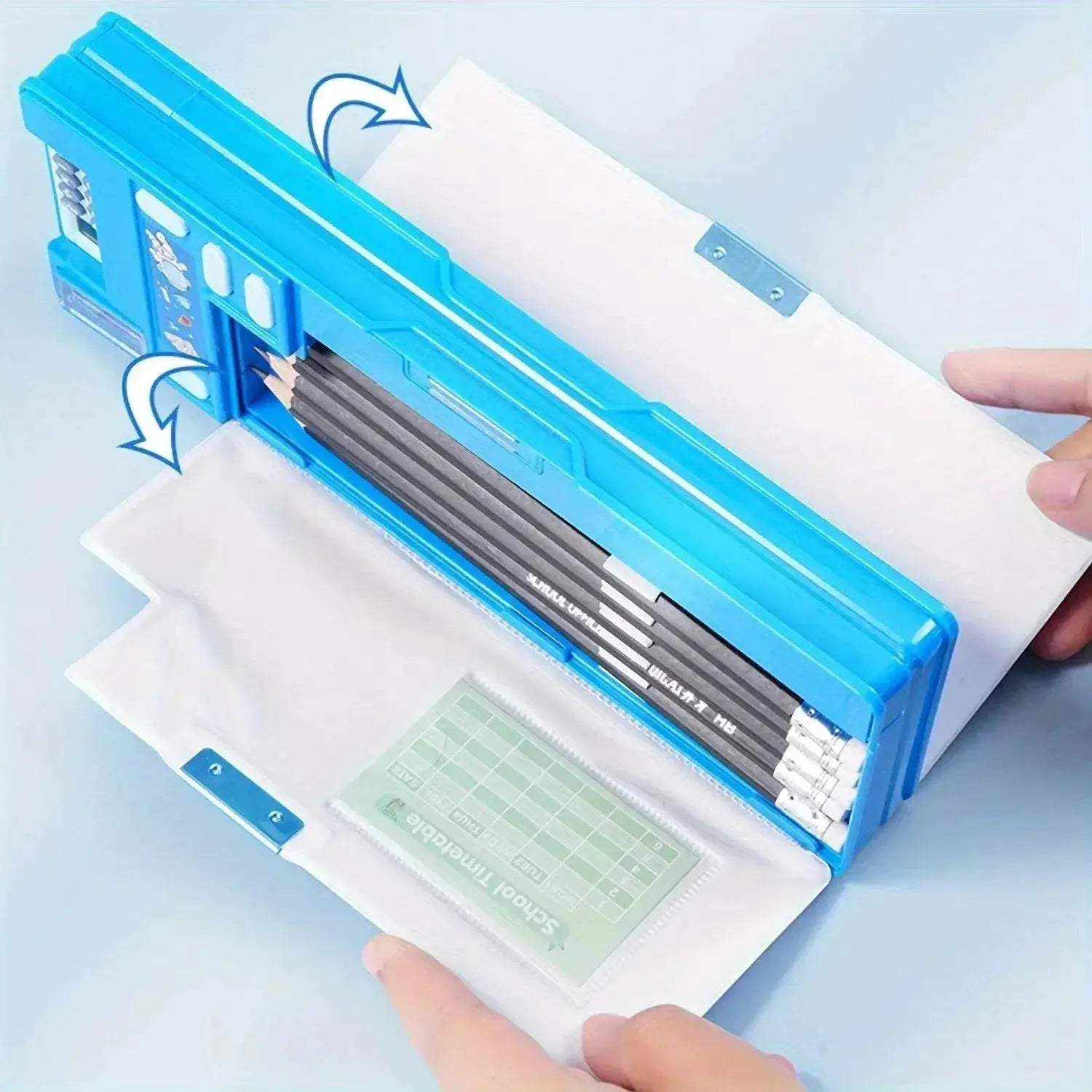Durable Kids Pencil Case With Calculator Desk Organizer - ToylandEU