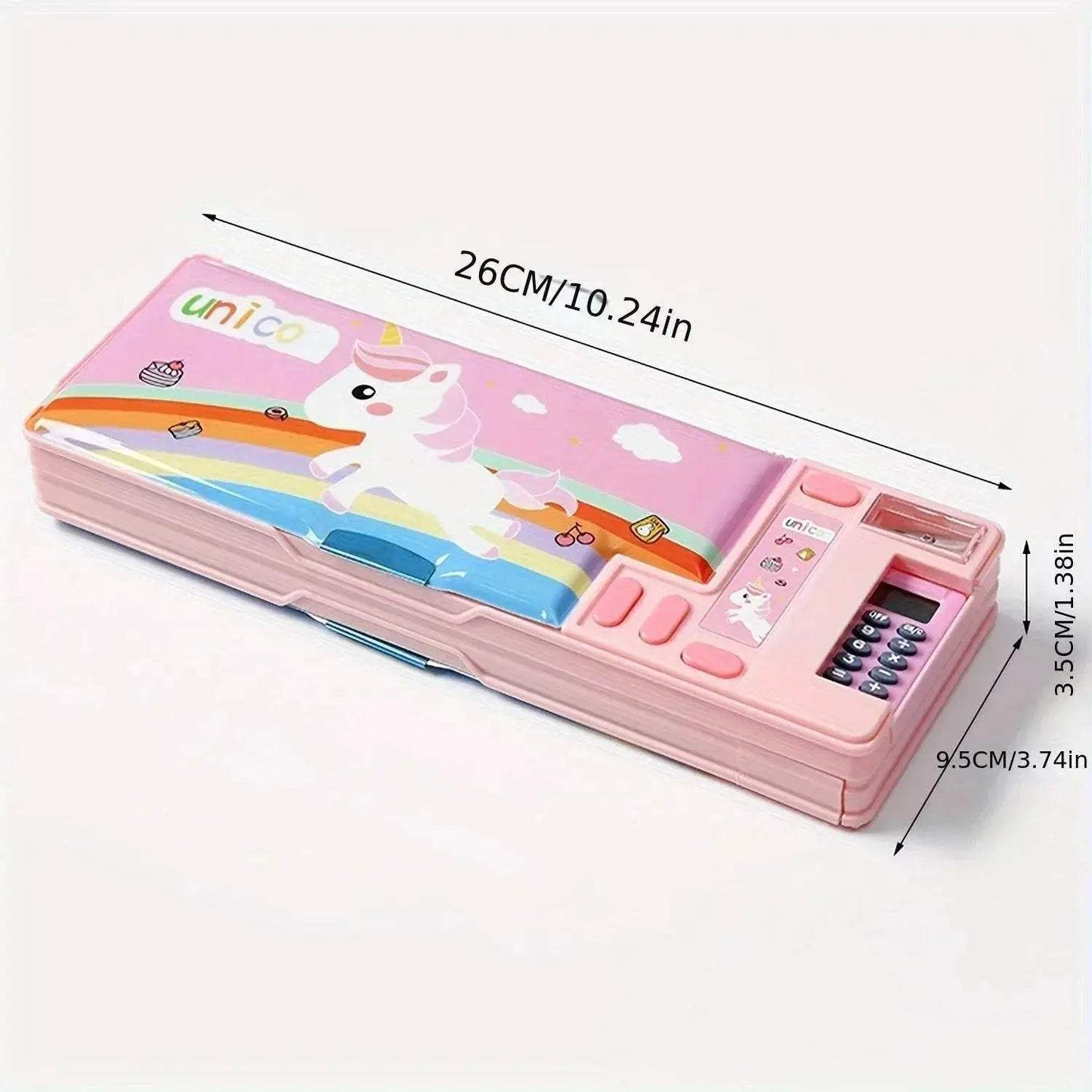 Durable Kids Pencil Case With Calculator Desk Organizer - ToylandEU