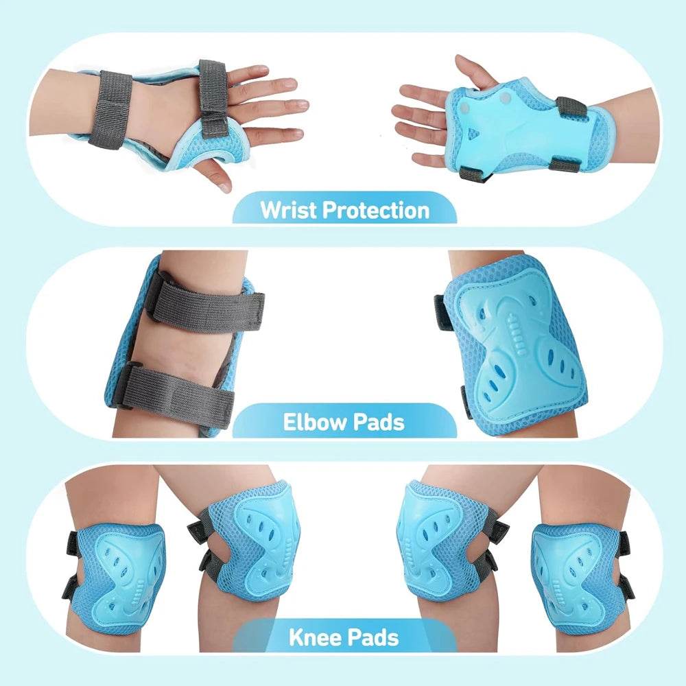 Durable Kids Protective Gear Set Knee Elbow Wrist 3In1 3-10 - ToylandEU