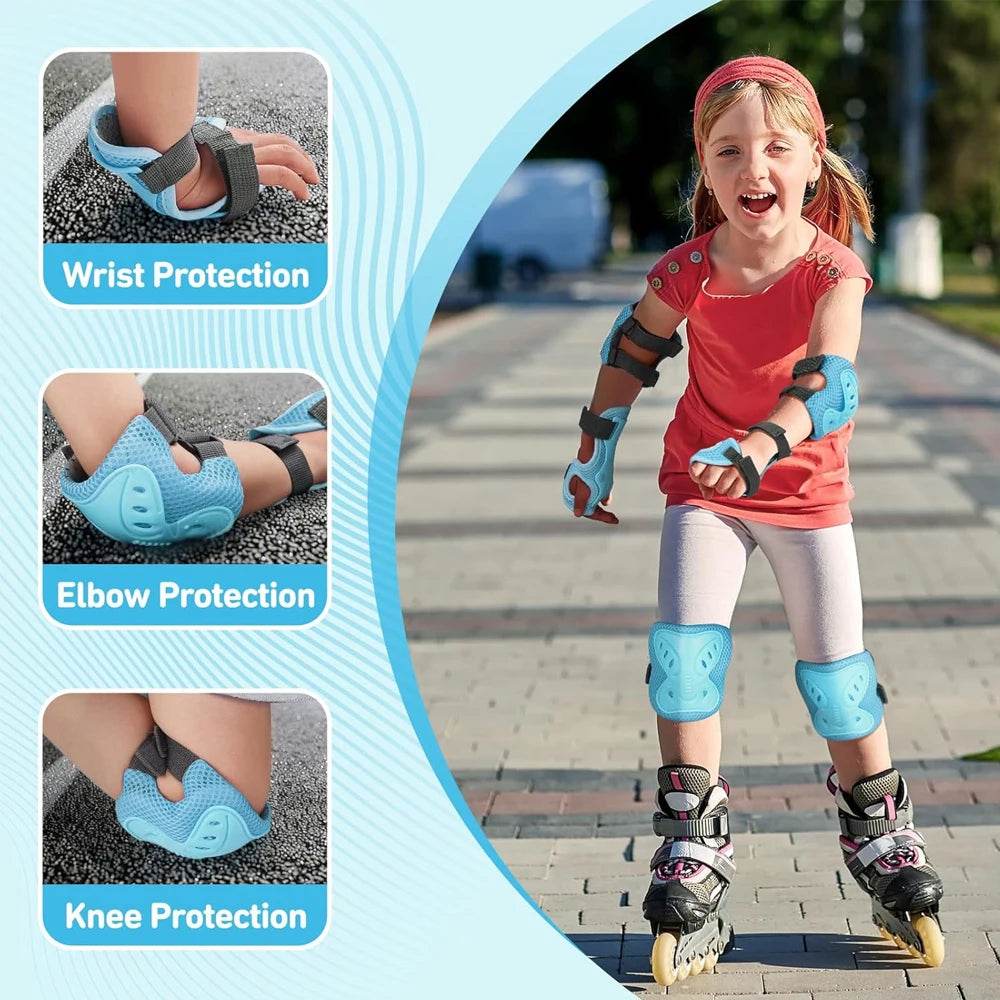 Durable Kids Protective Gear Set Knee Elbow Wrist 3In1 3-10 - ToylandEU
