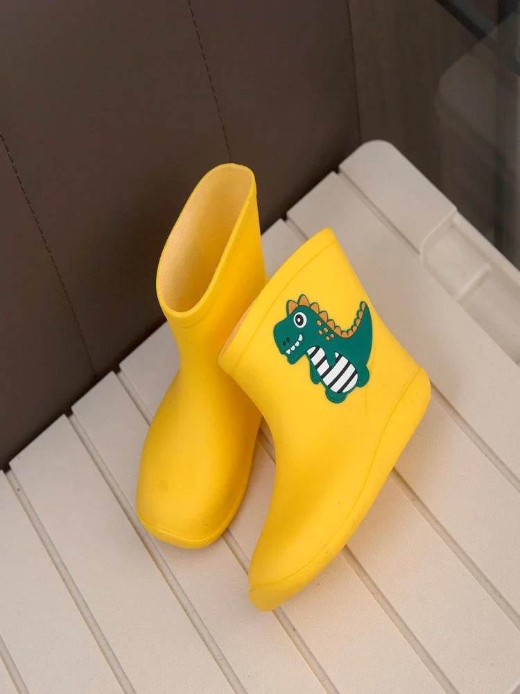 Durable Kids Rain Boots Cartoon Print For Girls And Boys - ToylandEU
