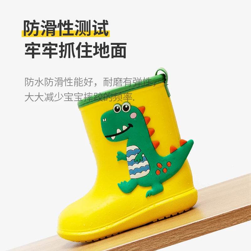 Durable Kids Rain Boots Dinosaur Waterproof For Kids - ToylandEU