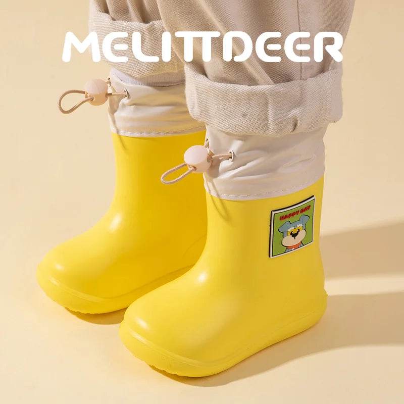 Durable Kids Rain Boots Unisex Waterproof Lace Up For Kids - ToylandEU