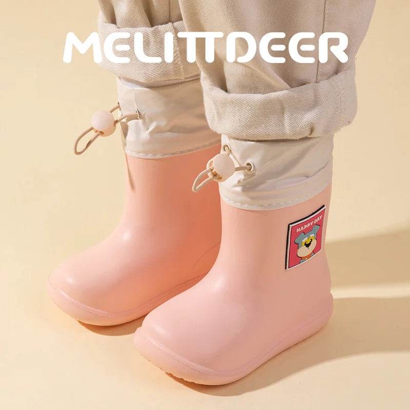 Durable Kids Rain Boots Unisex Waterproof Lace Up For Kids - ToylandEU
