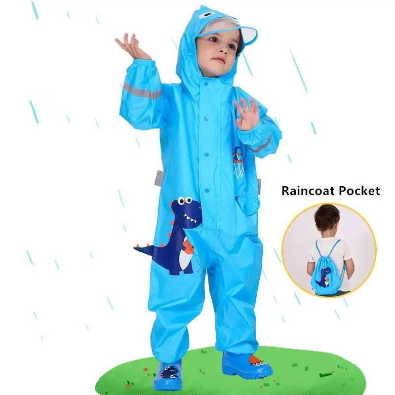  Durable Kids Raincoat Hooded Dino 4to6Y Toyland EU -  ToylandEU™