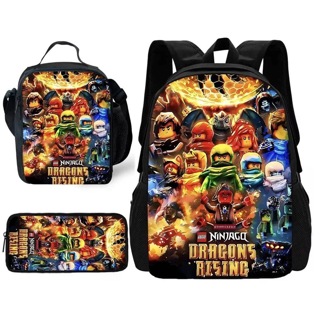 Durable Kids School Backpack With Lunch And Pencil Sets - ToylandEU