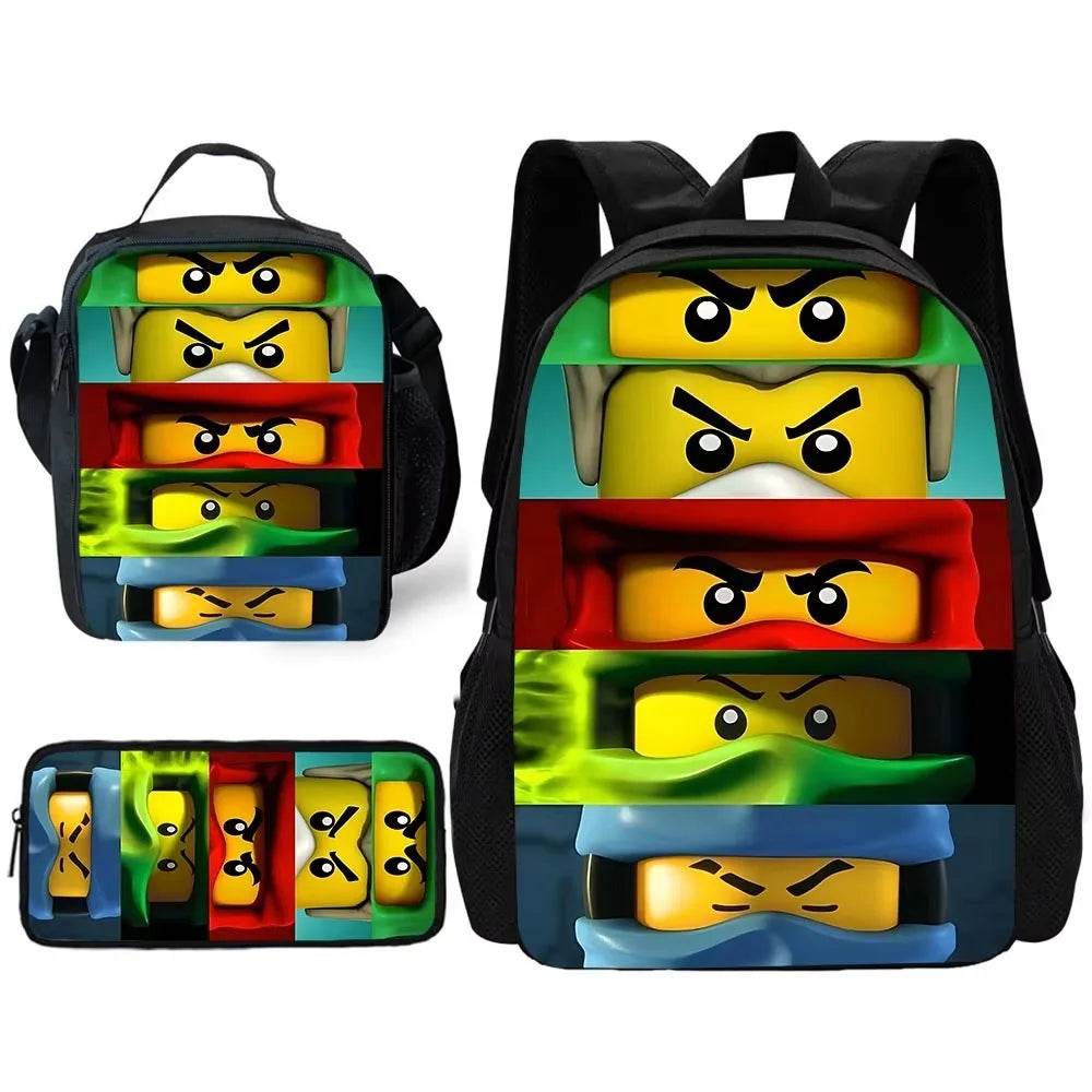 Durable Kids School Backpack With Lunch And Pencil Sets - ToylandEU