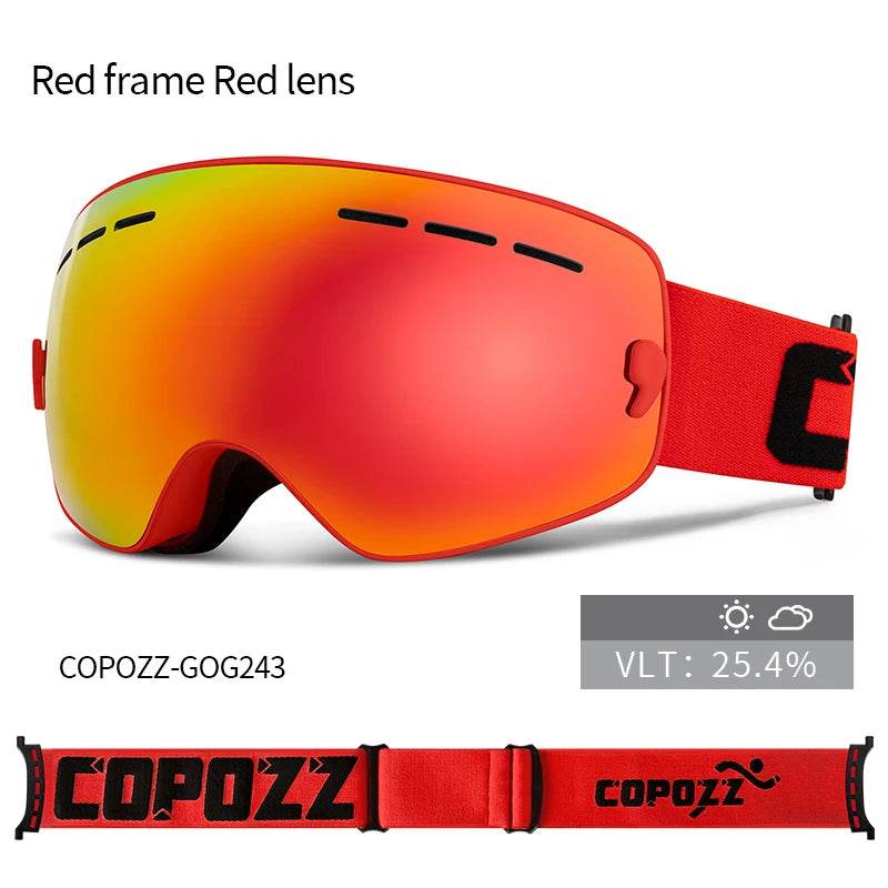 Durable Kids Ski Goggles Graced Lens UV400 Anti Fog Children - ToylandEU