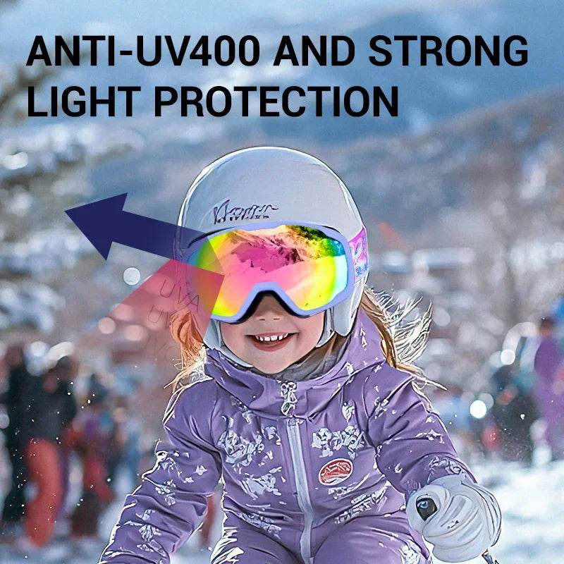 Durable Kids Ski Goggles UV400 Protection For Boys Girls - ToylandEU
