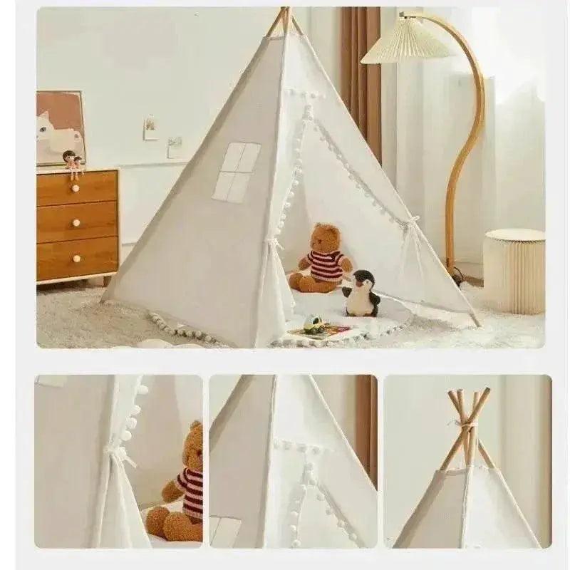  Durable Kids Teepee Tent 135cm Foldable Toyland EU -  ToylandEU™