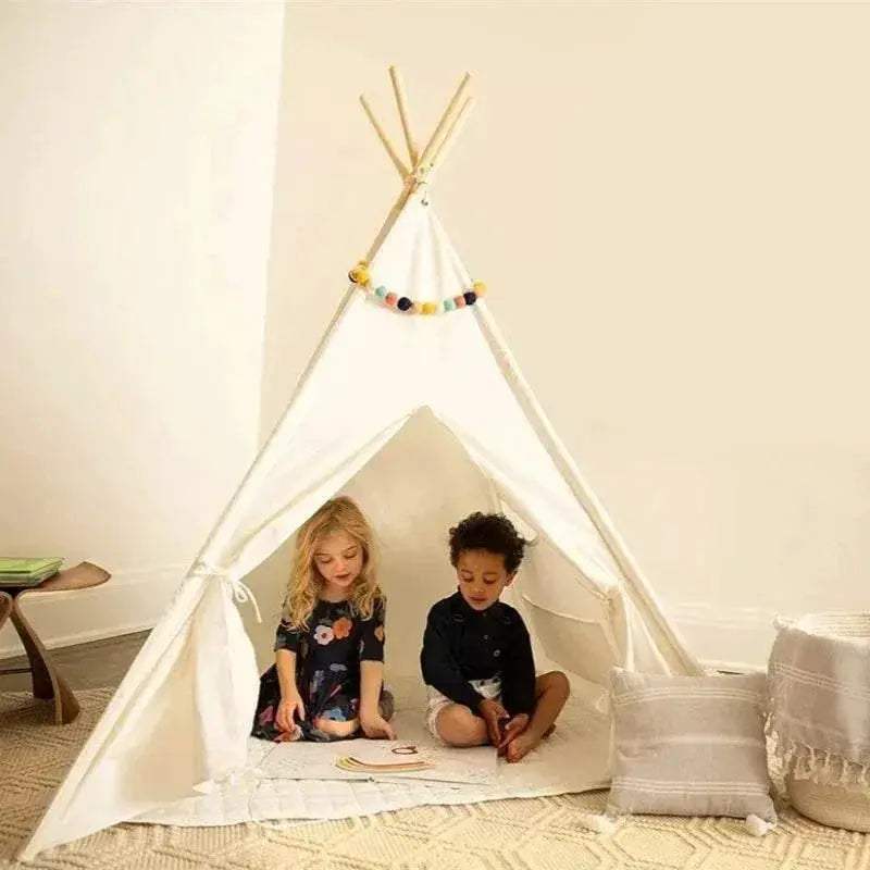  Durable Kids Teepee Tent 135cm Foldable Toyland EU -  ToylandEU™