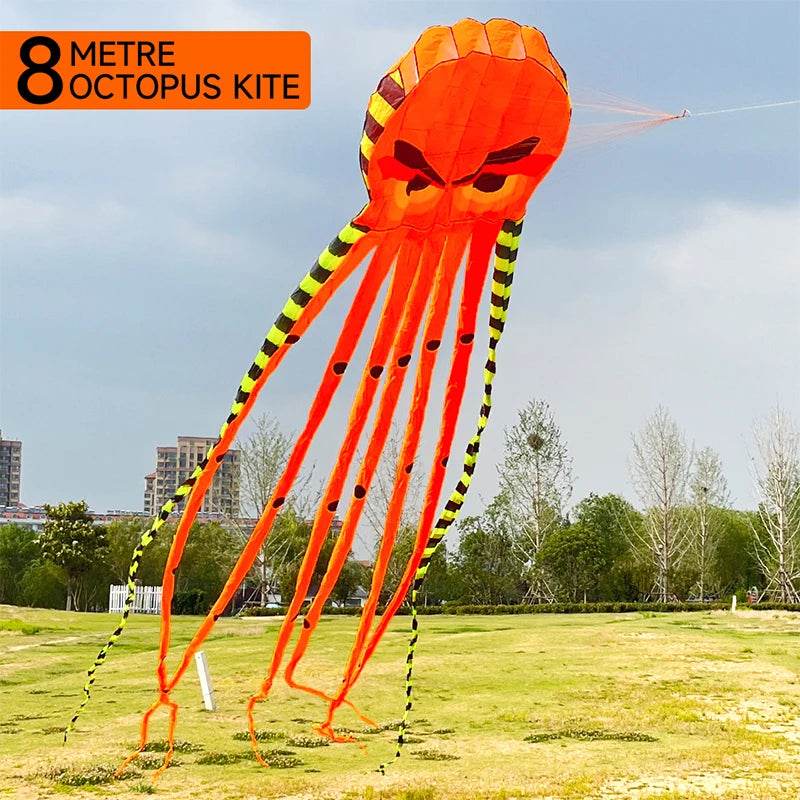 Durable Kite 3D Octopus 8M Inflatable For Families - ToylandEU