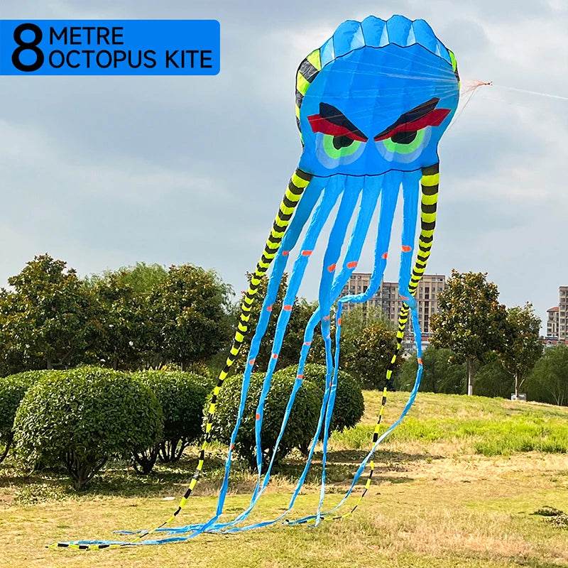 Durable Kite 3D Octopus 8M Inflatable For Families - ToylandEU