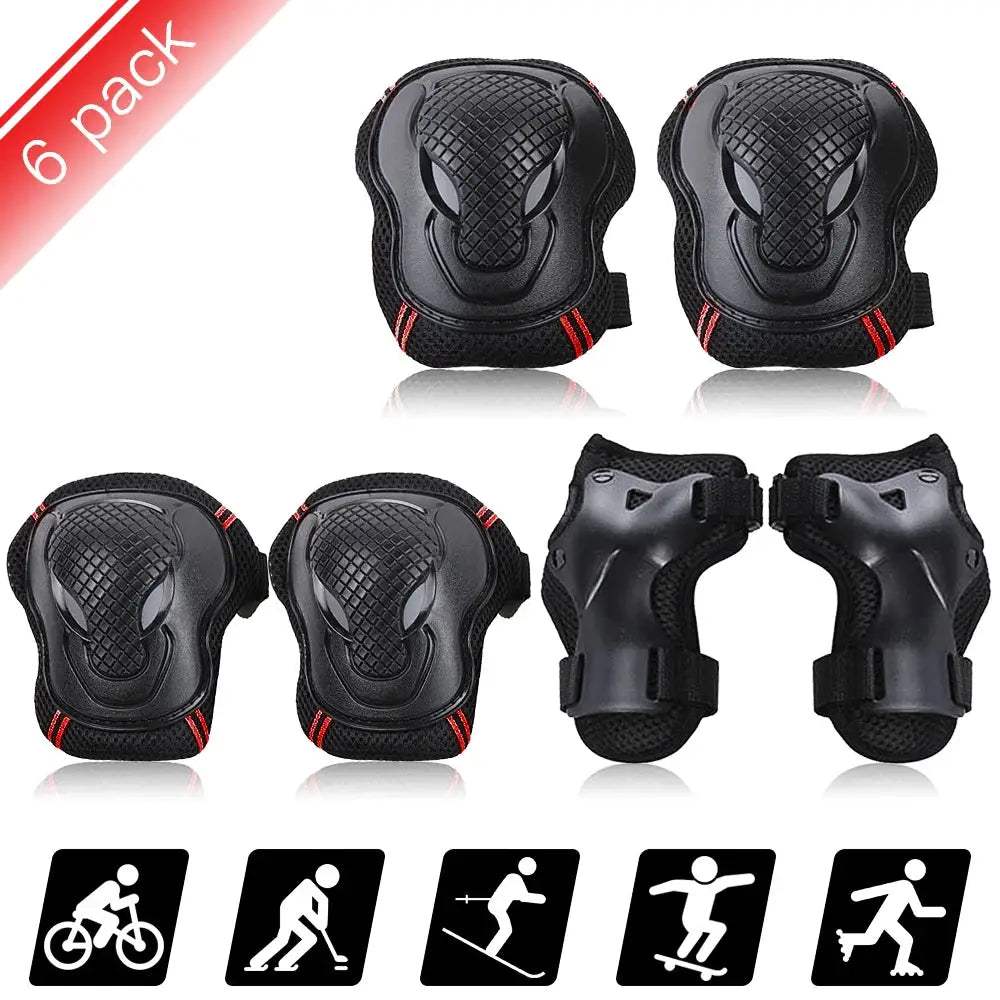 Durable Knee Pads Elbow Pads Wrist Guards Set For Skateboarding - ToylandEU