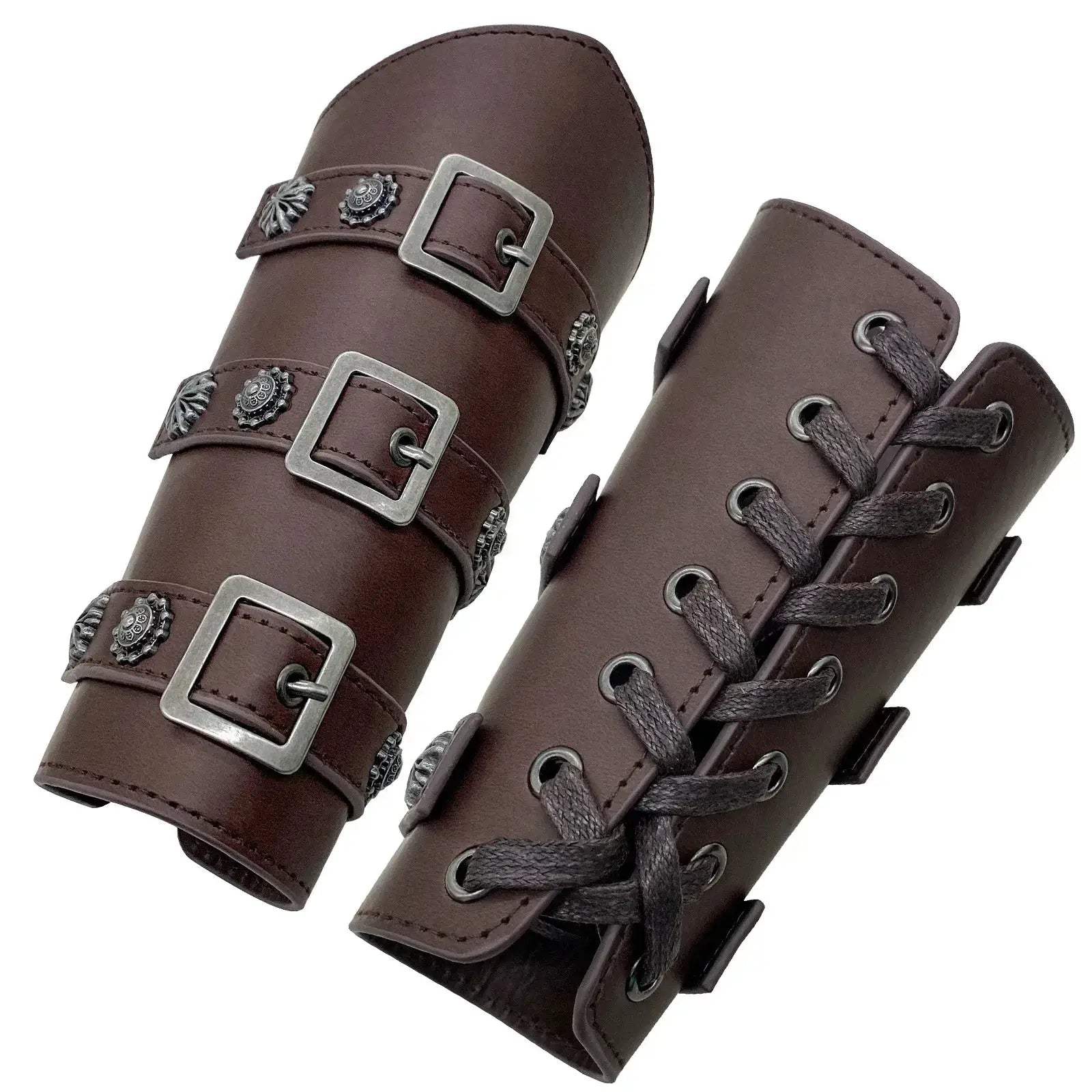 Durable Leather Arm Guard Bracer For Larp And SCA Costumes - ToylandEU